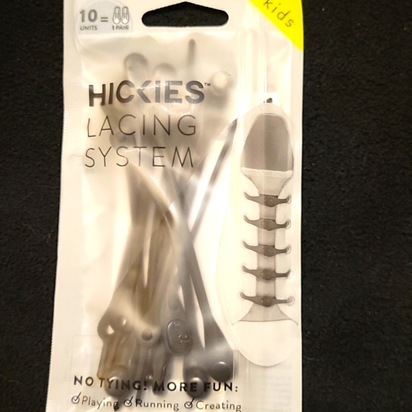 Hickies lacing system-black, kids size New - Picture 2 of 8